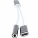 Adaptor USB-C tata - jack 3.5mm mama si USB-C mama 13cm Well